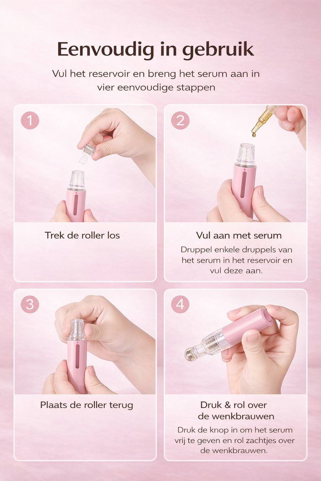 Wenkbrauw Groei Roller